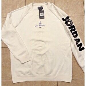 Air Jordan Sweatshirt Mens XXL White Concord 11 Fleece Pullover I’M BACK 1996